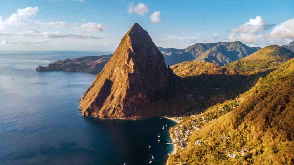 The Pitons, Soufrière