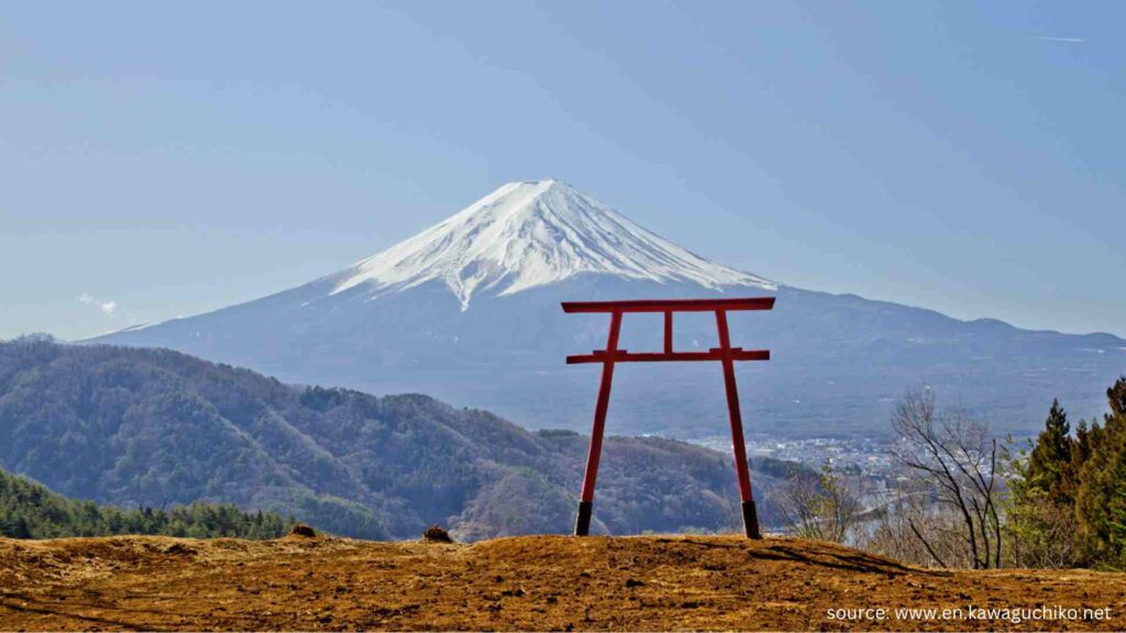 torii gate in the sky