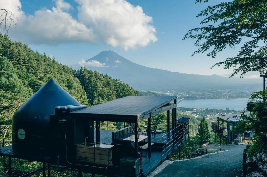 Glamping near Mount Fuji