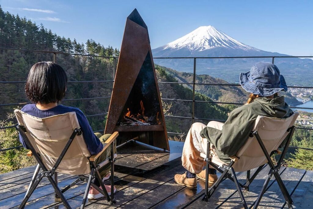 Glamping near Mount Fuji